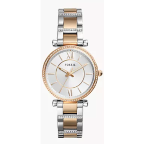 Bracelet de montre Fossil ES4302 Acier inoxydable Bicolore 16mm